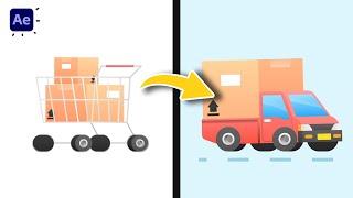 2D  Delivery Motion Graphics Animation in After Effects Tutorials