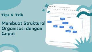 CARA MEMBUAT STRUKTUR ORGANISASI DI EXCEL DAN DI SPREADSHEET