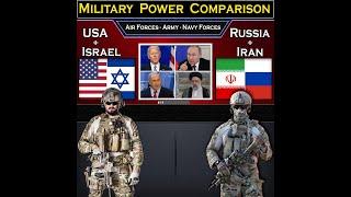 USA + Israel vs Iran + Russia  Military Power Comparison 2024  Global Power