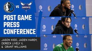 Jason Kidd Jaden Hardy Dereck Lively II & Grant Williams  Post Game Press Conference  110523