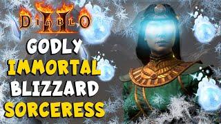 Godly Immortal Blizzard Sorceress Build Guide for Diablo 2 Resurrected  D2R