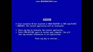 Windows 95 BSOD