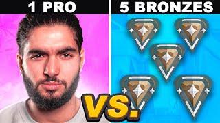 Can 1 Pro Player Beat 5 Bronzes ? Impossible Challenge