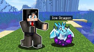 ADOPTING an ICE DRAGON in Minecraft Tagalog