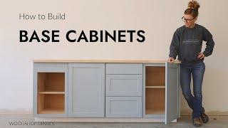 How to Build Base Cabinets with Face Frames--EASY
