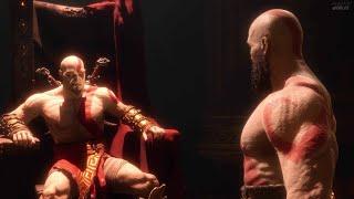 Old man Kratos confronts Young Kratos