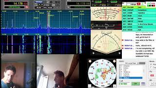 First time testing the SDR Hermes lite 2