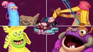 Psychic Island - All Common Rare & Epic Monsters Sounds & Animations  My Singing Monsters