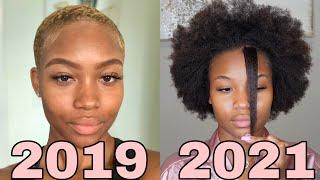  2 YEAR HAIR JOURNEY    NATURAL HAIR  AFTER BIG CHOP ‍️  TYPE 4  BELLA RINGS 