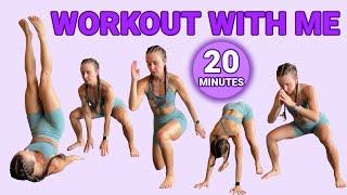 20 MIN AT HOME WORKOUT  no equipment real time HIIT cardio