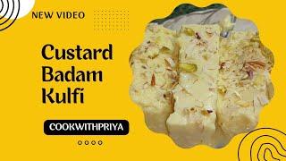 kulfi recipe with custard powder  how to make malai kulfi at home