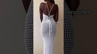 The most beautiful crochet dress  gown