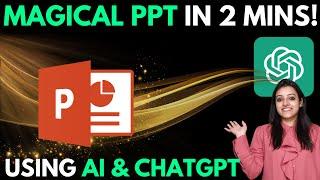 How to make PPT using ChatGPT & AI Tools Powerpoint presentation on mobile phone & PCSlidespeak AI