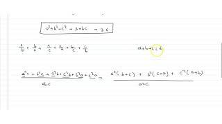 if a+b+c=6 and 1a+1b+1c=32 then find ab+ac+ba+bc+ca+cb