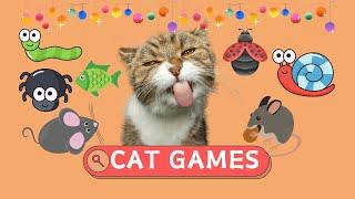 1 Hour Of Videos That Cats LoveString Of Toys Mice Bugs Cockroaches - Cat Games Compilation
