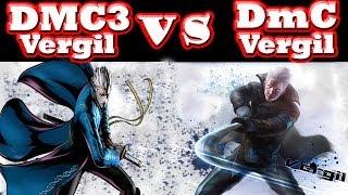 SamD DmC Devil May Cry - DMC3 Vergil vs DmC Vergil - Moves and Animations Comparison