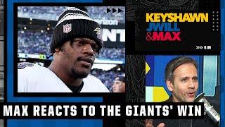 Lamar Jackson got outplayed by Daniel Jones down the stretch - Max reacts to the Giants win  KJM
