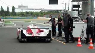 Toyota Hybrid TS030 - Full pit stop EV mode - Magny-Cours