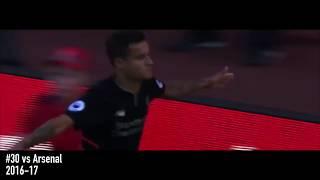 Philippe Coutinho -All 54 Goals & 44 Assists For Liverpool FC - 2013-2017