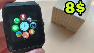 GT08 Smart watch 8 Camera 0.2 Mpx  Bluetooth 3.0  SIM card - Unboxing and Review