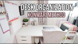 Desk Organization using the Konmari Method