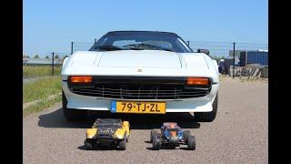 Ferrari 308 vs 2 RC cars