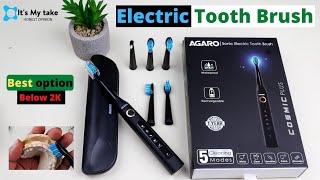 AGARO Cosmic Plus Electric Toothbrush  Excellent dental cleaning with 5 distinct modes  below 2K
