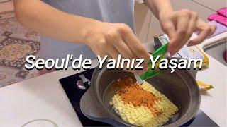 vlog Korede yalnız yaşamak  ramen  boş ev tur