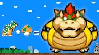 Mario FAT Bowser vs Mario Bros. - the Giant Bowser maze  Game Animation