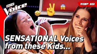 SENSATIONAL Blind Auditions from The Voice Kids    Top 10