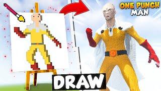 NOOB vs PRO DRAWING BUILD COMPETITION in Minecraft Episode 14