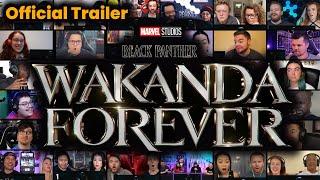 Black Panther Wakanda Forever - Official Trailer  REACTION MASHUP  Marvel Studios’