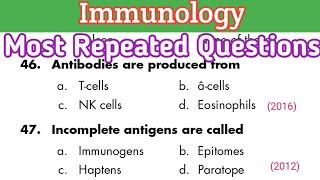 immunology mcqs with answers  immunology  biology most repeated questions 19