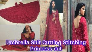 Full flared Designer Umbrella Suit & Duptta Cutting Stitching Anarkali Cutting   Rajveerpunni