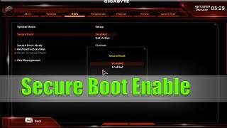 How to Enable Secure Boot in GIGABYTE B450m Motherboard