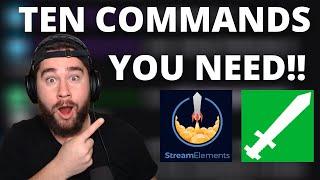 10 StreamElements Chatbot Commands You Need Twitch Chatbots Tutorial