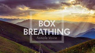 Box Breathing - Anxiety Control Exercise - Calming Female Voice  Pranayama Exercise