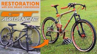 Bike Restoration - GT Avalanche All Terra Converted to Gravel Bike Disc Brake & 1by Setup