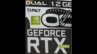 Майнинг + настройка видеокарты GEFORCE RTX 3060 Palit dual 12Gb c 2мя кулерами