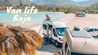 Vanlife Couple explore’s the BEST beaches in Baja  Bahía de Concepción #vanlife
