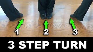 3 Step Turn Tutorial - HOW to BE a FAST Dancer - Dance Insanity