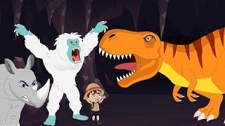 Were Going on a T-rex Dinosaur Hunt Yeti Hunt Hunt Rhino Hunt Lion Hunt Bear + More Kids Songs