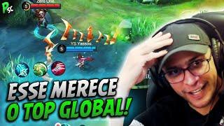 IMPOSSÍVEL NÃO ELOGIAR ESSE GLOBAL ZILONG REAGINDO AO YASSOU MONO ZILONG - MOBILE LEGENDS