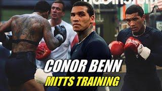 Conor Benn Mitts Training