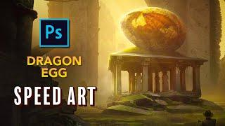 Creating a DRAGON EGG in Photoshop - Fantasy Speed Art