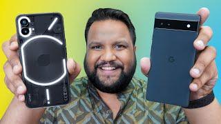 Pixel 6a vs Nothing Phone 1 Comparison Test Review - The Stock Android War