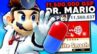 This is what an 11500000 GSP Dr. Mario looks like in Elite Smash