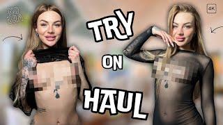 4K Exclusive Luxury Transparent Outfit Try on Haul 2024 