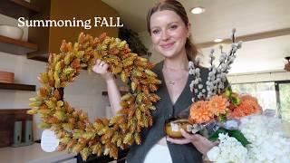 VLOG trying to summon fall  decor thrifting fall baking + two culinary class days