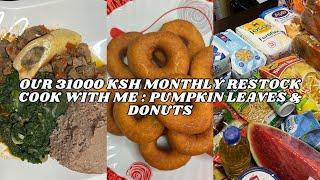 Our 31000 Kshs Monthly RestockCOOK With Me Pumpkin  LeavesDonuts #lindashome&style #subscribe